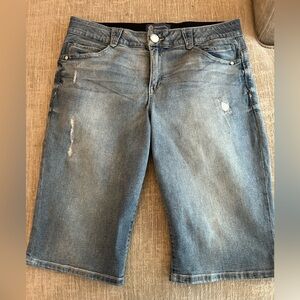 Democracy Faded Blue Jean Shorts